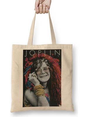 Baskı Dükkanı Joplin Bez Çanta Uzun Saplı
