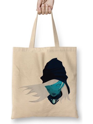 Baskı Dükkanı Dota 2 Drow Ranger Bez Çanta Uzun Saplı