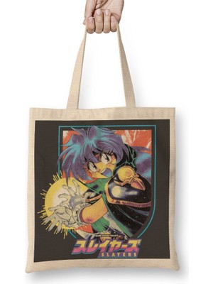 Baskı Dükkanı Slayers Bez Çanta Uzun Saplı