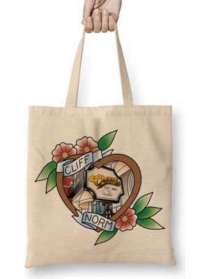 Baskı Dükkanı Cheers Bez Çanta Uzun Saplı