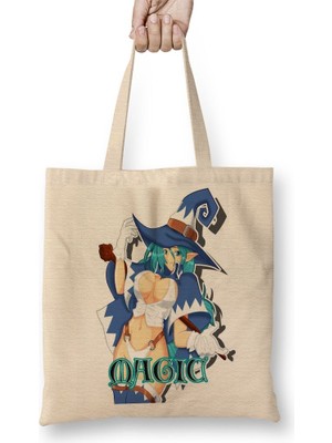 Baskı Dükkanı Boobs Magic Bez Çanta Uzun Saplı