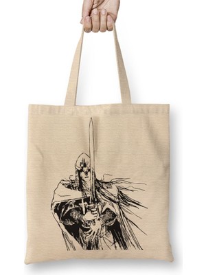 Baskı Dükkanı Ventrue Bez Çanta Uzun Saplı