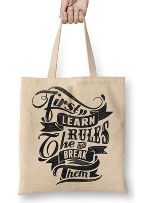 Baskı Dükkanı Estilo Europeu Bez Çanta Uzun Saplı