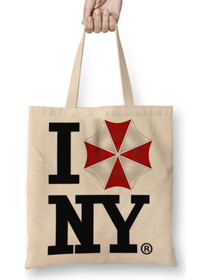 Baskı Dükkanı Umbrella Bez Çanta Uzun Saplı