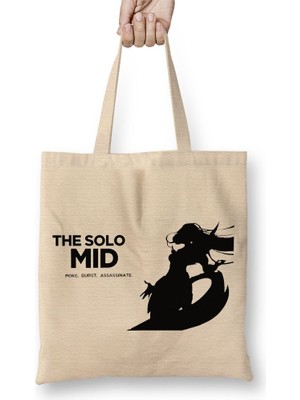 Baskı Dükkanı Solo Mid - Diana Bez Çanta Uzun Saplı