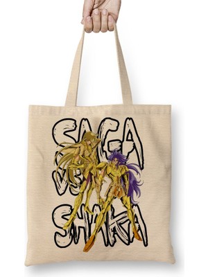 Baskı Dükkanı Power Rangers Jungle Fury Bez Çanta Uzun Saplı