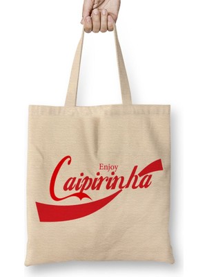 Baskı Dükkanı Caipirinha Bez Çanta Uzun Saplı