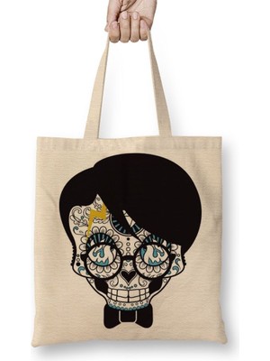 Baskı Dükkanı Nerd Reese Bez Çanta Uzun Saplı