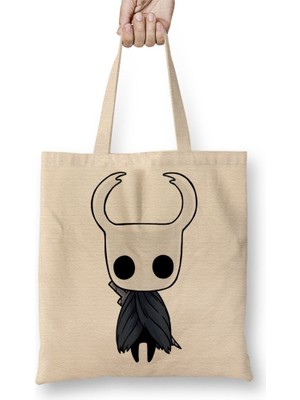 Baskı Dükkanı Hollow Knight Bez Çanta Uzun Saplı