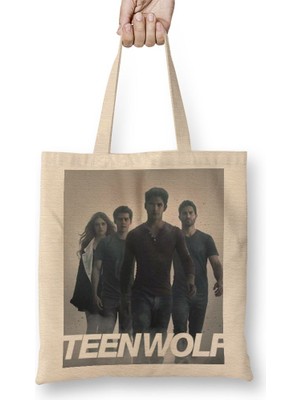 Baskı Dükkanı Teen Wolf 2 Bez Çanta Uzun Saplı