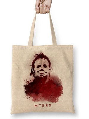 Baskı Dükkanı Michael Jackson Bez Çanta Uzun Saplı