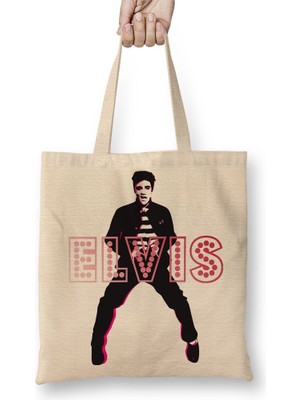 Baskı Dükkanı King Kong On Water Bez Çanta Uzun Saplı