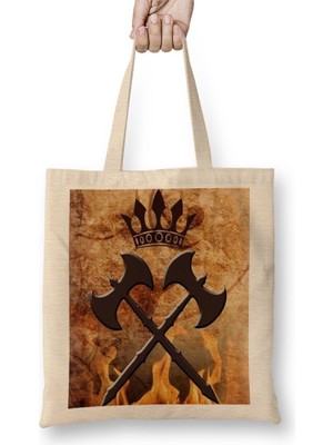 Baskı Dükkanı Knight Xango Bez Çanta Uzun Saplı