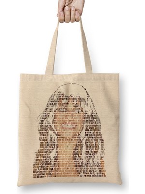 Baskı Dükkanı Lea Michele 06 Bez Çanta Uzun Saplı