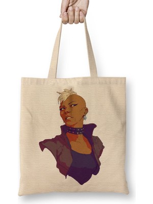 Baskı Dükkanı Storm x Men Bez Çanta Uzun Saplı