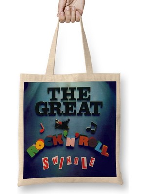 Baskı Dükkanı The Great Rock Roll Swindle Bez Çanta Uzun Saplı