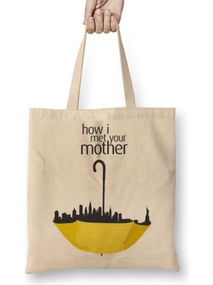 Baskı Dükkanı How I Met Your Mother 05 Bez Çanta Uzun Saplı