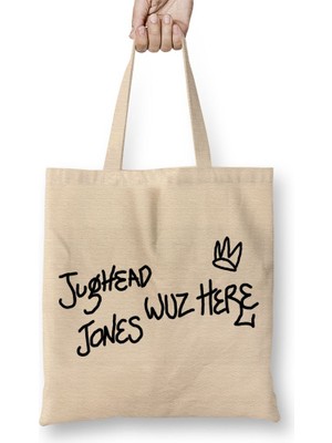 Baskı Dükkanı Riverdale Jughead Jones 03 Bez Çanta Uzun Saplı