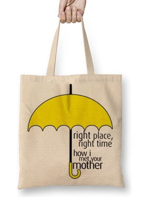Baskı Dükkanı How I Met Your Mother Bez Çanta Uzun Saplı