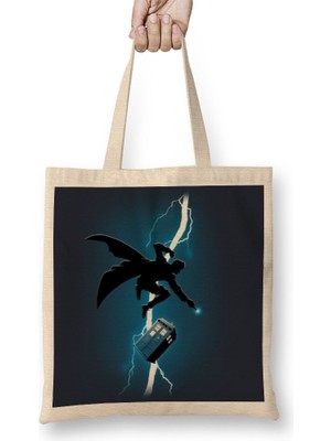 Baskı Dükkanı The Doctor Returns Bez Çanta Uzun Saplı