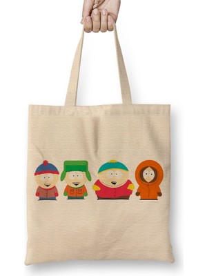 Baskı Dükkanı South Park Eric Cartman 018 Bez Çanta Uzun Saplı