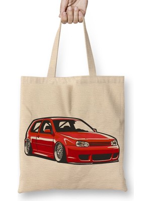 Baskı Dükkanı Stanced Out Golf Mk4 Bez Çanta Uzun Saplı
