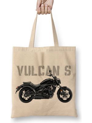 Baskı Dükkanı Kawasaki Vulcan S Bez Çanta Uzun Saplı