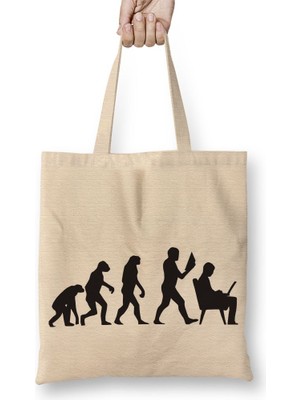 Baskı Dükkanı Evrim Bez Çanta Uzun Saplı