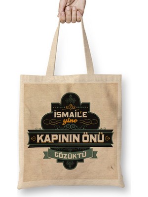 Baskı Dükkanı Leyla ile Mecnun Ismail'e Yine Kapının Önü Gözüktü Bez Çanta Uzun Saplı