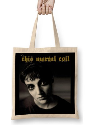 Baskı Dükkanı This Mortal Coil Bez Çanta Uzun Saplı