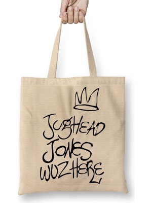 Baskı Dükkanı Riverdale Jughead Jones Bez Çanta Uzun Saplı