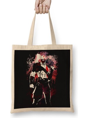 Baskı Dükkanı God Of War Bez Çanta Uzun Saplı