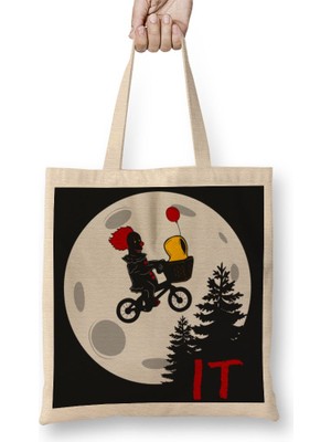 Baskı Dükkanı Pennywise Bez Çanta Uzun Saplı