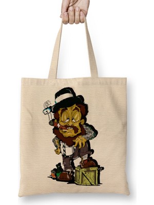 Baskı Dükkanı Leprechaun Bez Çanta Uzun Saplı