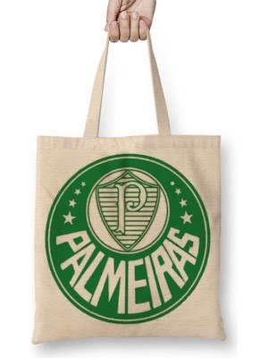 Baskı Dükkanı Palmeiras Bez Çanta Uzun Saplı
