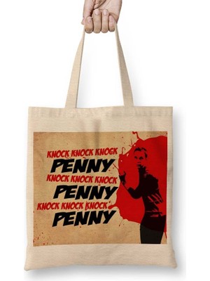 Baskı Dükkanı The Big Bang Theory Penny Bez Çanta Uzun Saplı
