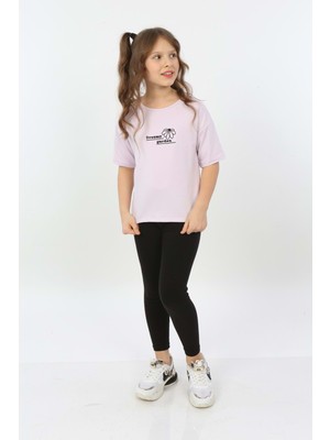 Toontoy Kids Toontoy Kız Çocuk Dreamy Garden Nakışlı Tişört