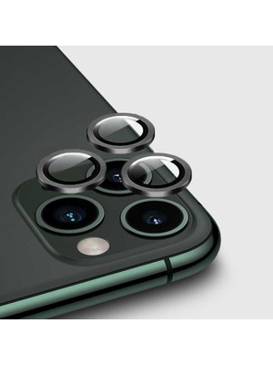 Casetify Apple iPhone 11 Pro Max Uyumlu Koyu Gri Kamera Lensi Koruma