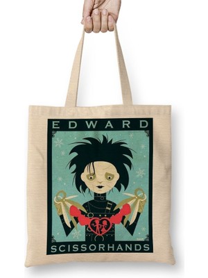 Baskı Dükkanı Edward Bez Çanta Uzun Saplı