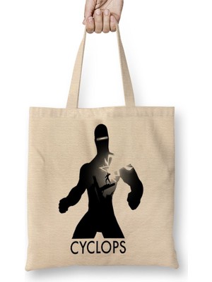 Baskı Dükkanı Kp Cyclops Bez Çanta Uzun Saplı