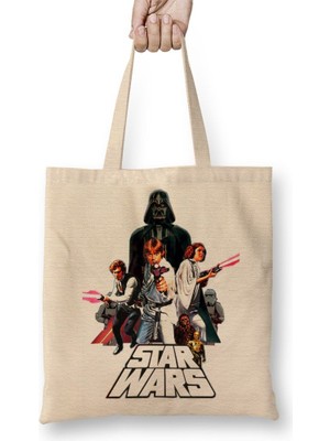 Baskı Dükkanı Star Wars Classico Bez Çanta Uzun Saplı