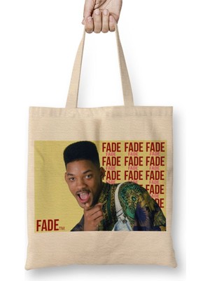 Baskı Dükkanı Fade Will Smith Bez Çanta Uzun Saplı