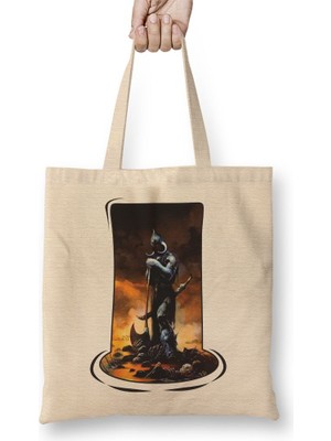 Baskı Dükkanı Carrasco Bez Çanta Uzun Saplı