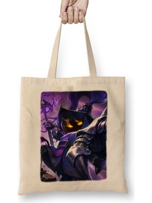 Baskı Dükkanı Veigar Bez Çanta Uzun Saplı