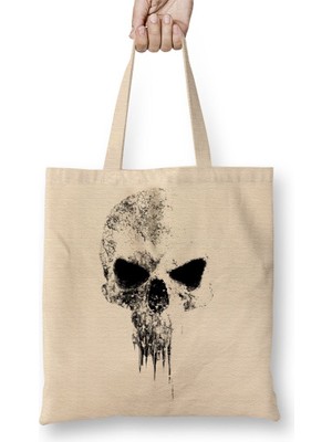 Baskı Dükkanı Justiceiro Real Bez Çanta Uzun Saplı