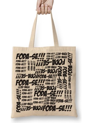 Baskı Dükkanı Foda Se Bez Çanta Uzun Saplı