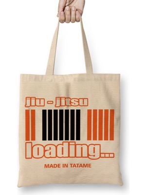 Baskı Dükkanı Orange Belt Jiu Jitsu Agt Bez Çanta Uzun Saplı