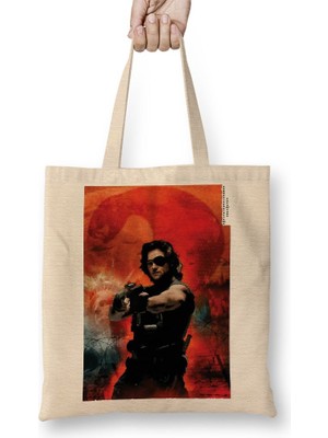 Baskı Dükkanı Snake 03 Bez Çanta Uzun Saplı