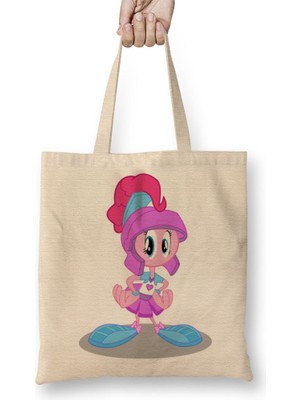 Baskı Dükkanı Looney Tunes Marvin The Martian Girl Bez Çanta Uzun Saplı