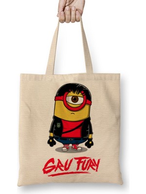 Baskı Dükkanı Minimalista Bez Çanta Uzun Saplı